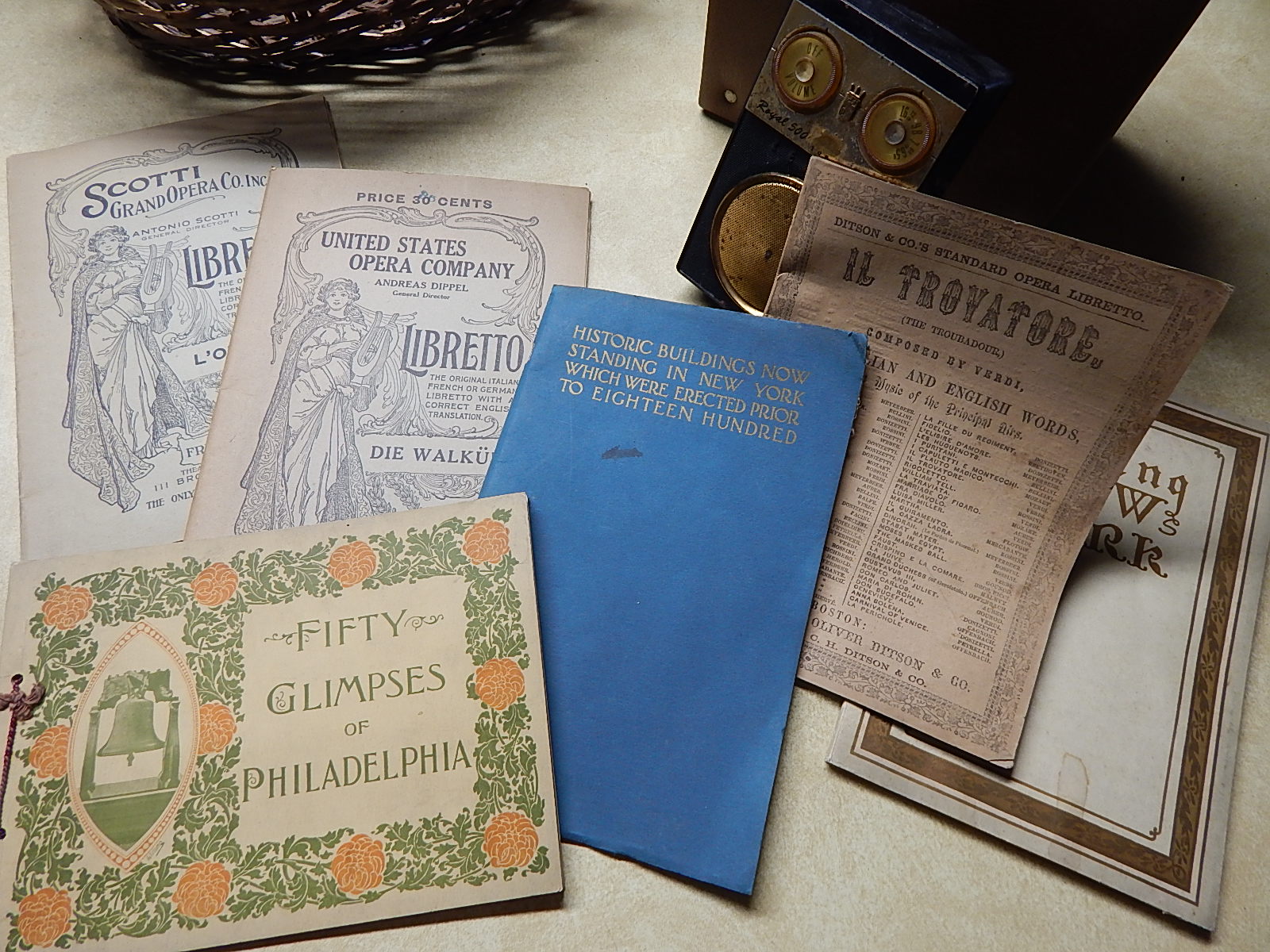 45 RPM Records, Antique Opera and Hymn Books