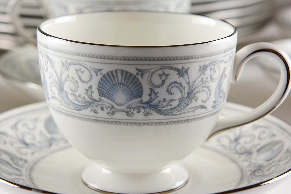 Wedgwood "White Dolphins" Bone China Set
