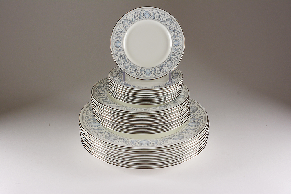 Wedgwood "White Dolphins" Bone China Set