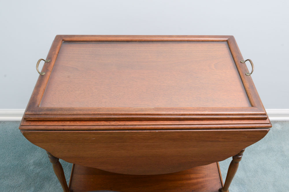 Antique Mahogany Tea Cart