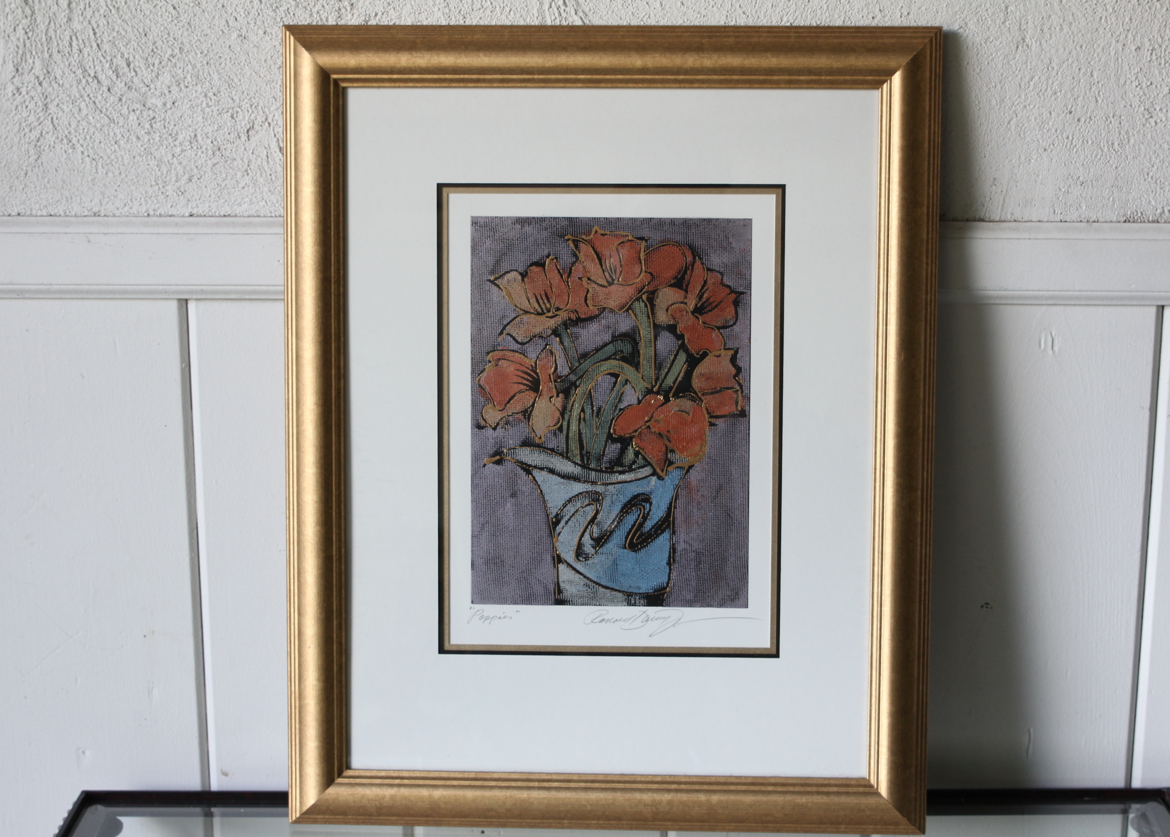 "Poppies" Serigraph by Ronald David Thompson