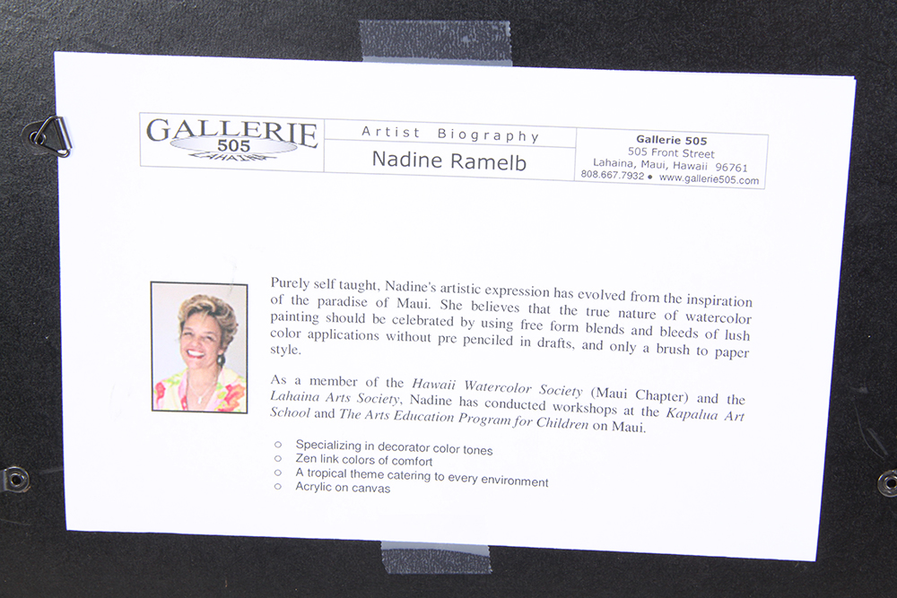 Original Watercolor by Nadine Ramelb