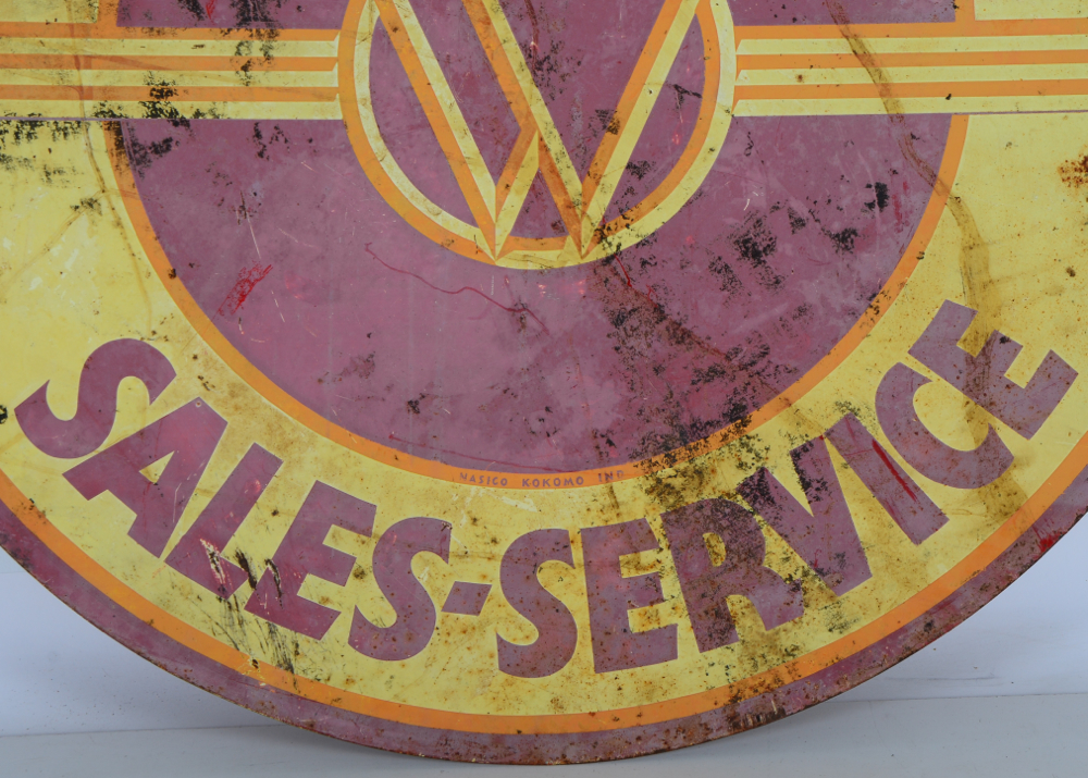 Vintage Willys Sales and Service Metal Sign