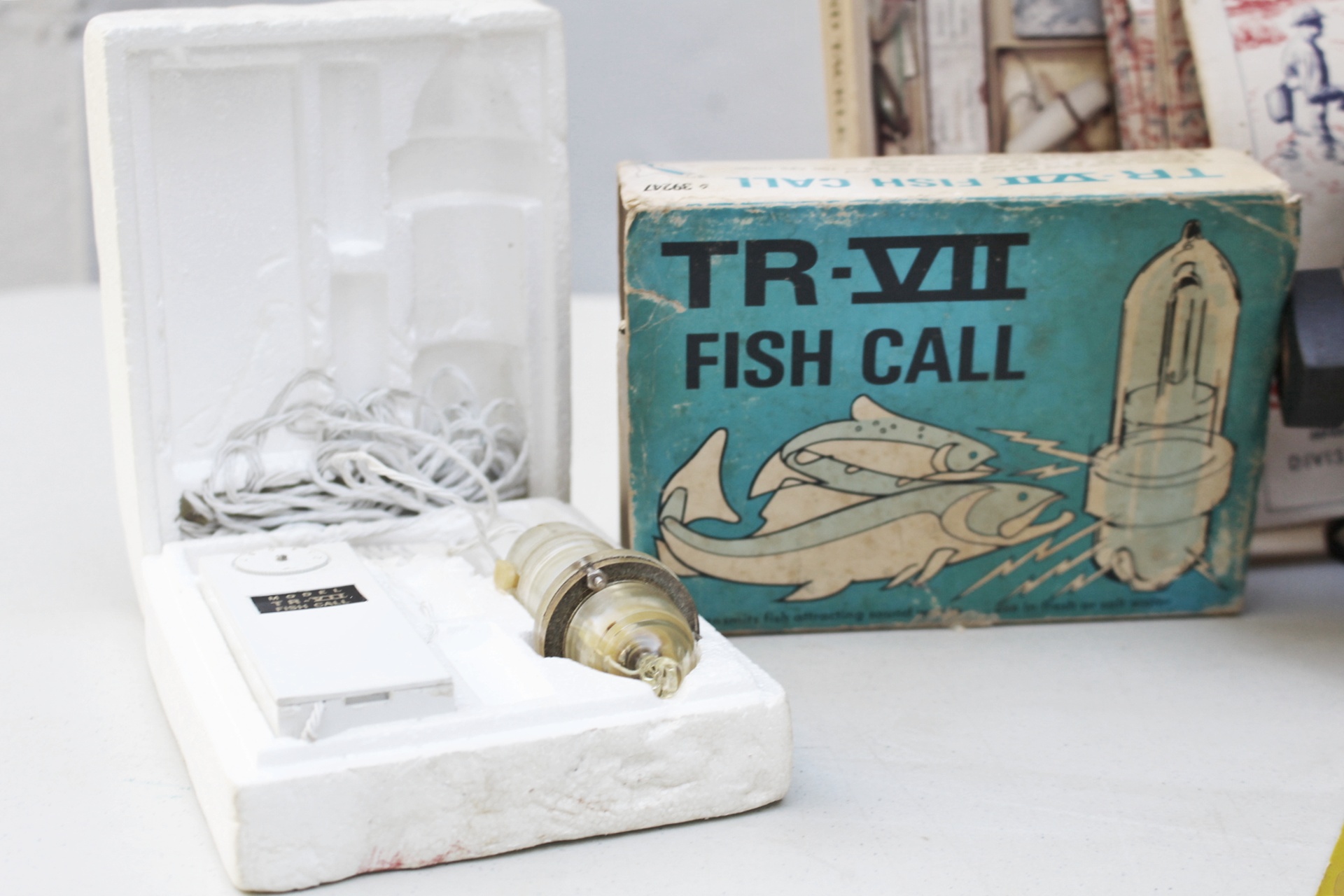 Abu Garcia Ambassedeur Box, Reference Books, Fish Finder Clock +