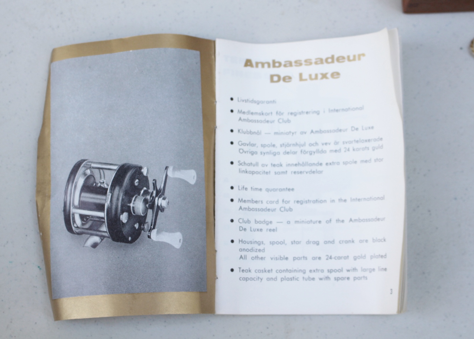 Abu Garcia Ambassedeur Box, Reference Books, Fish Finder Clock +