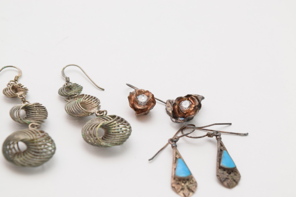 Assortment of Gold and Silver Plated Jewelry