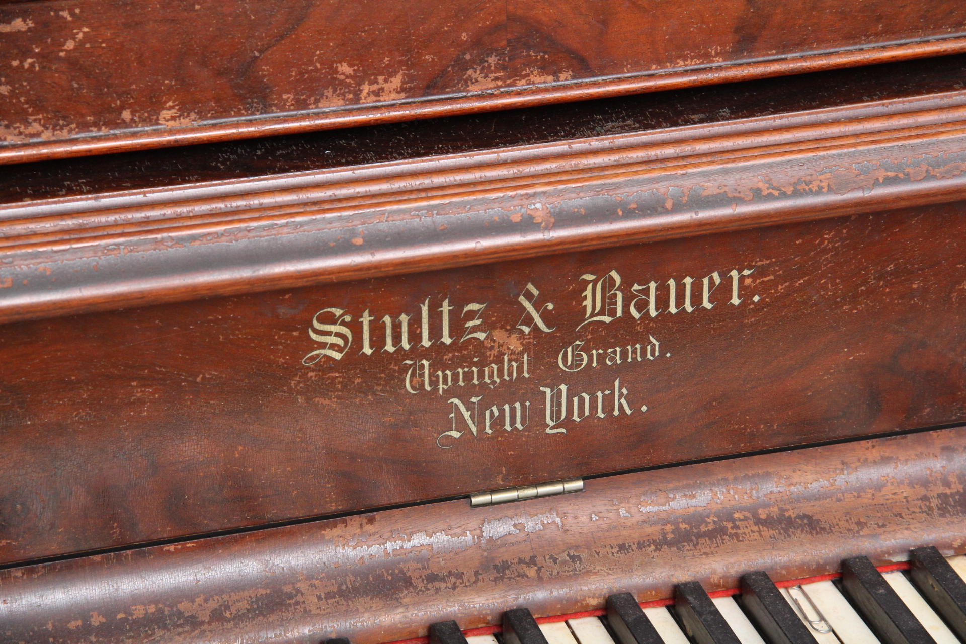 Stultz & Bauer 1895 Upright Grand Piano