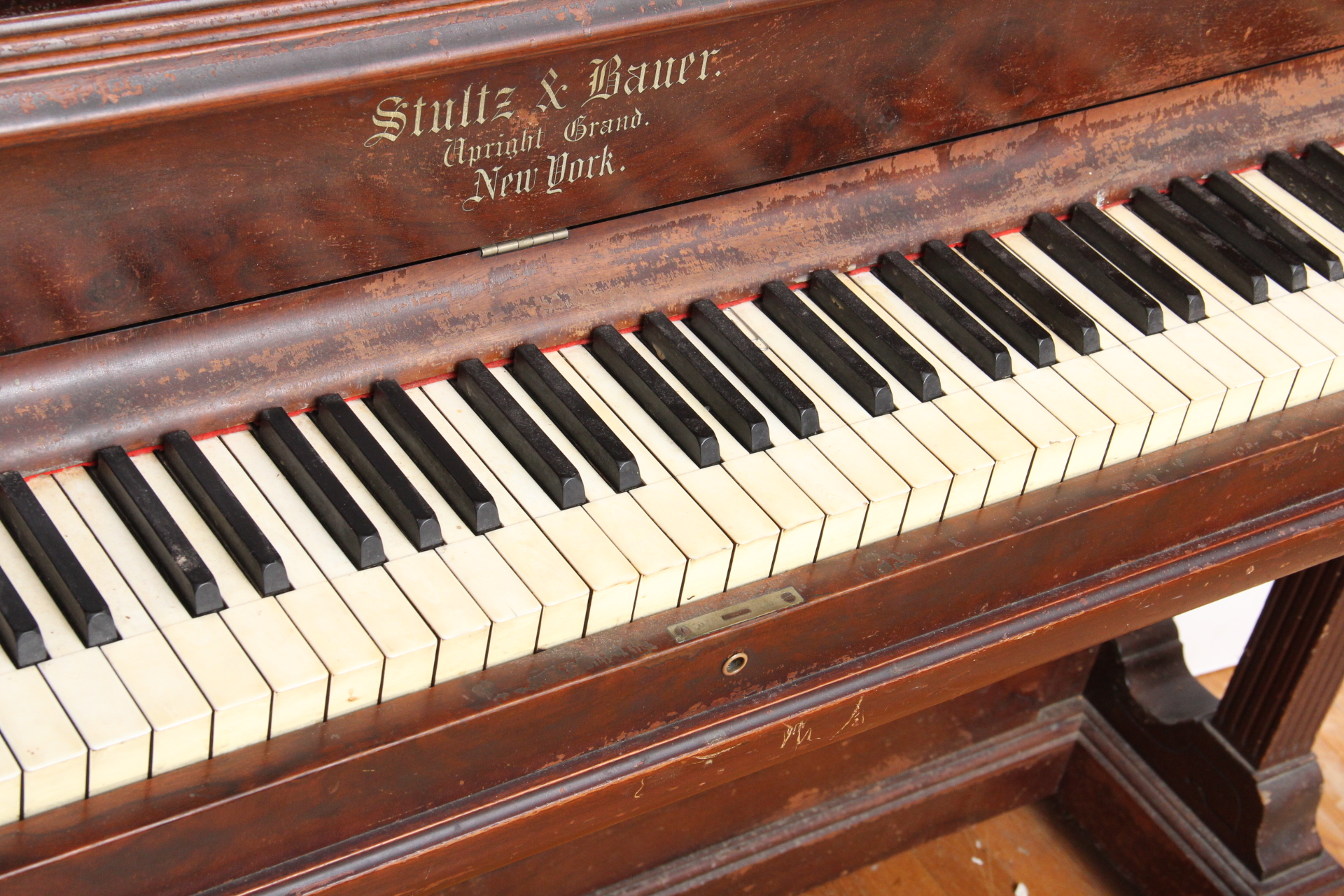 Stultz & Bauer 1895 Upright Grand Piano