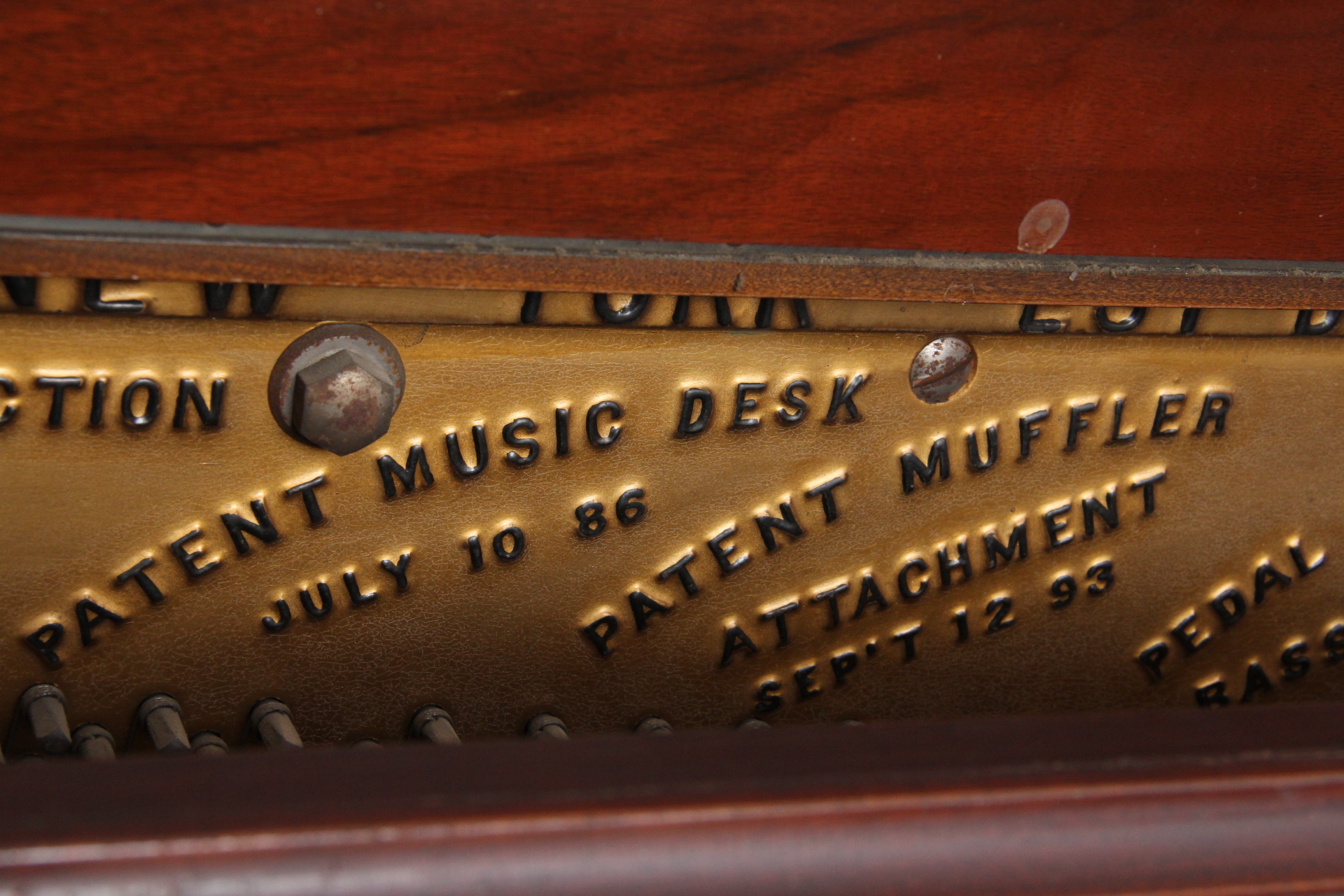 Stultz & Bauer 1895 Upright Grand Piano