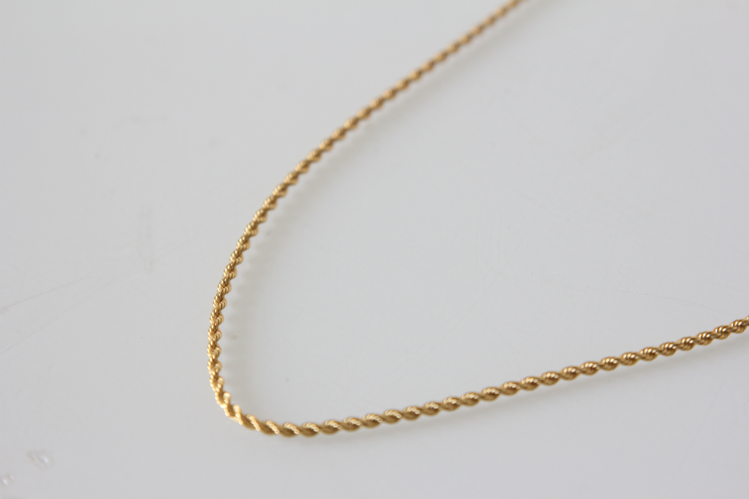 14K Gold Matching Necklace and Bracelet