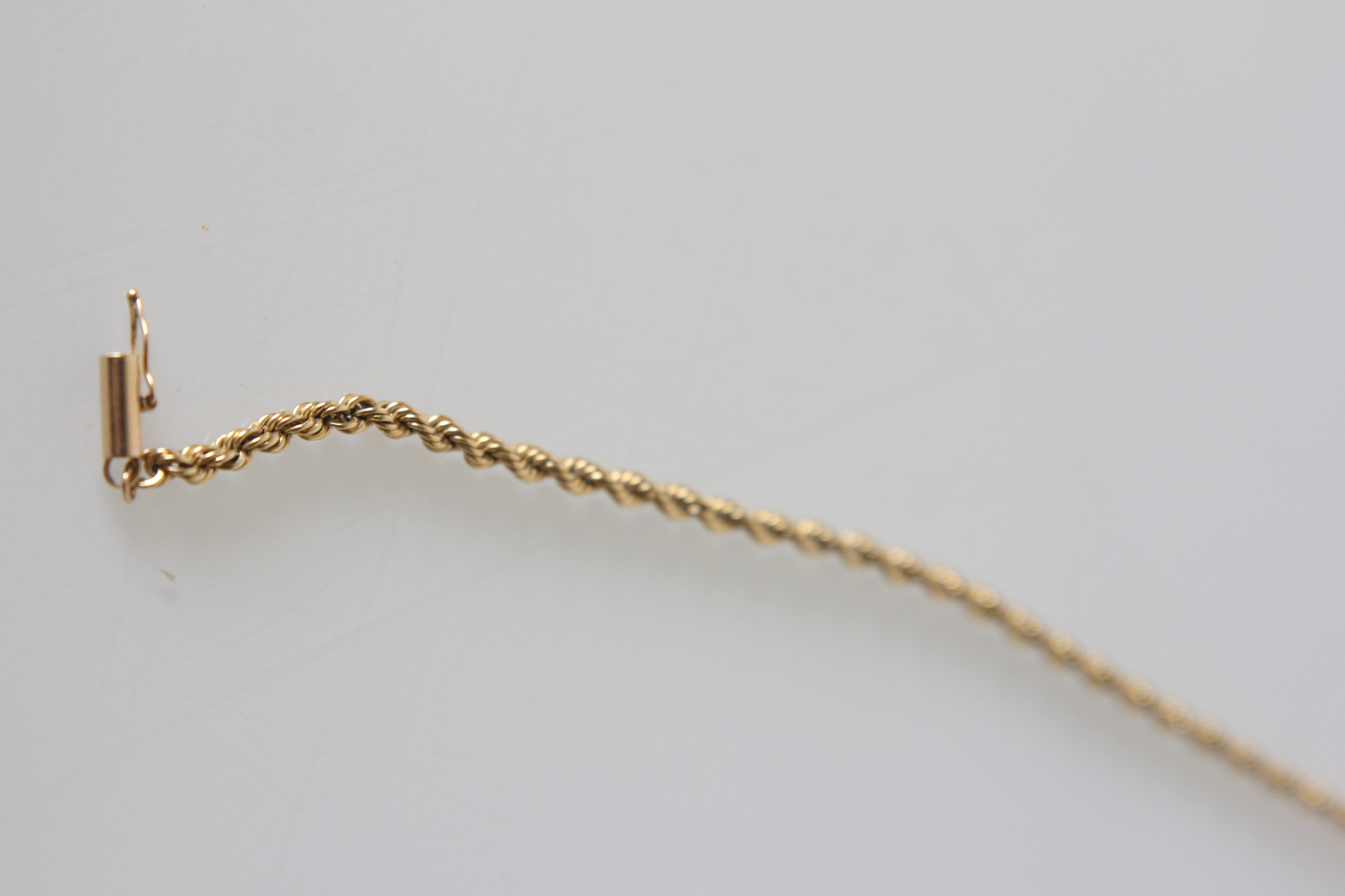 14K Gold Matching Necklace and Bracelet