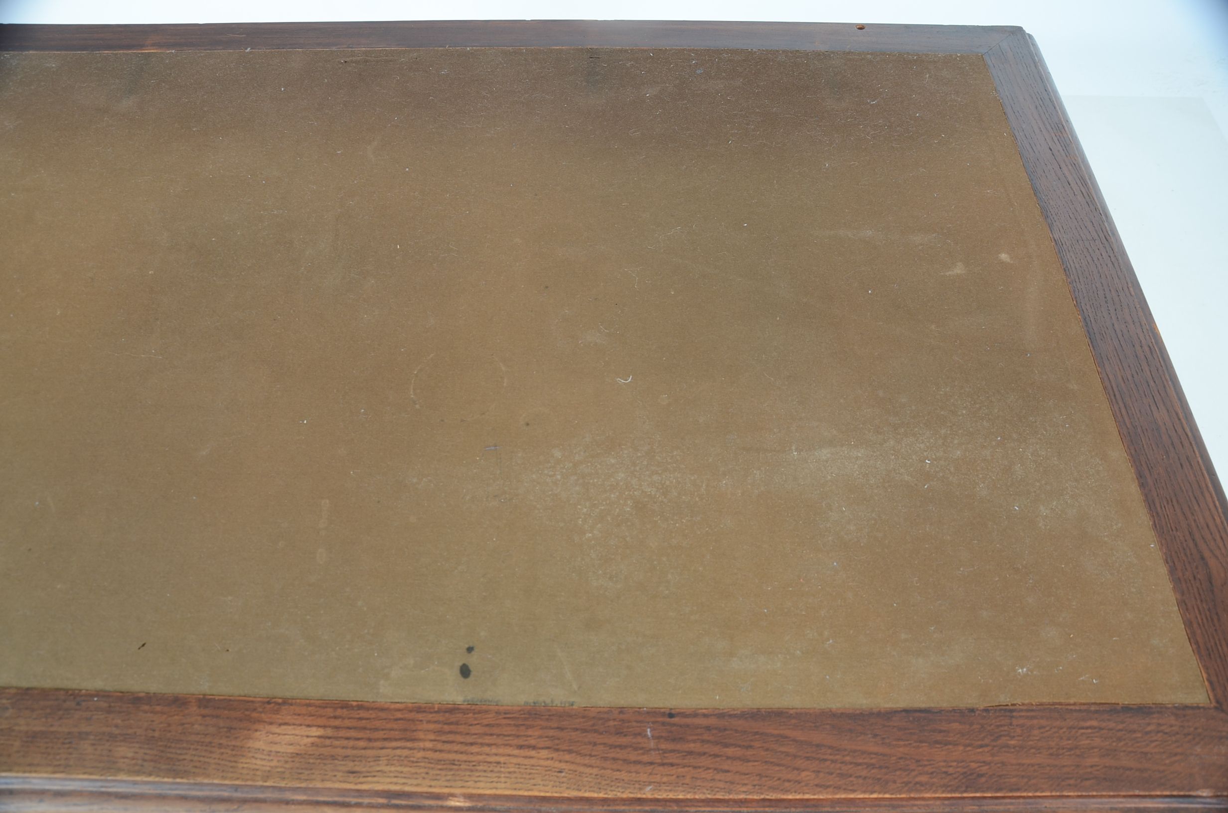 Renaissance Style Desk With Carved Dog Motif