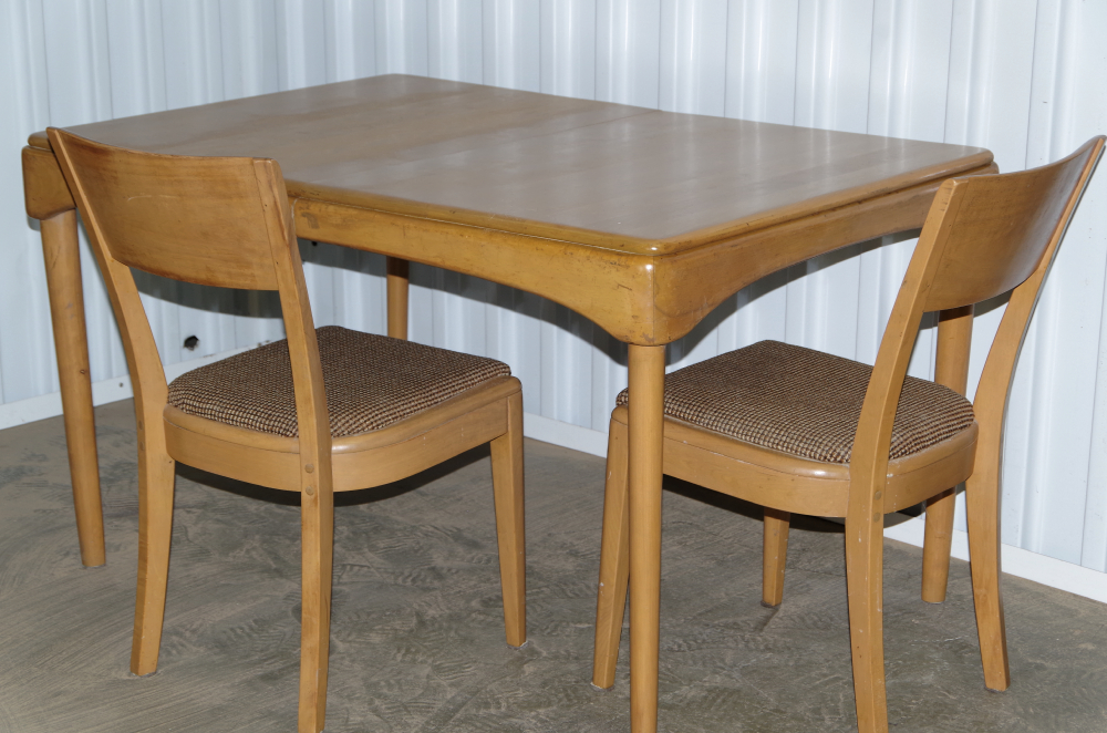 Heywood Wakefield Dining Table and Four Chairs