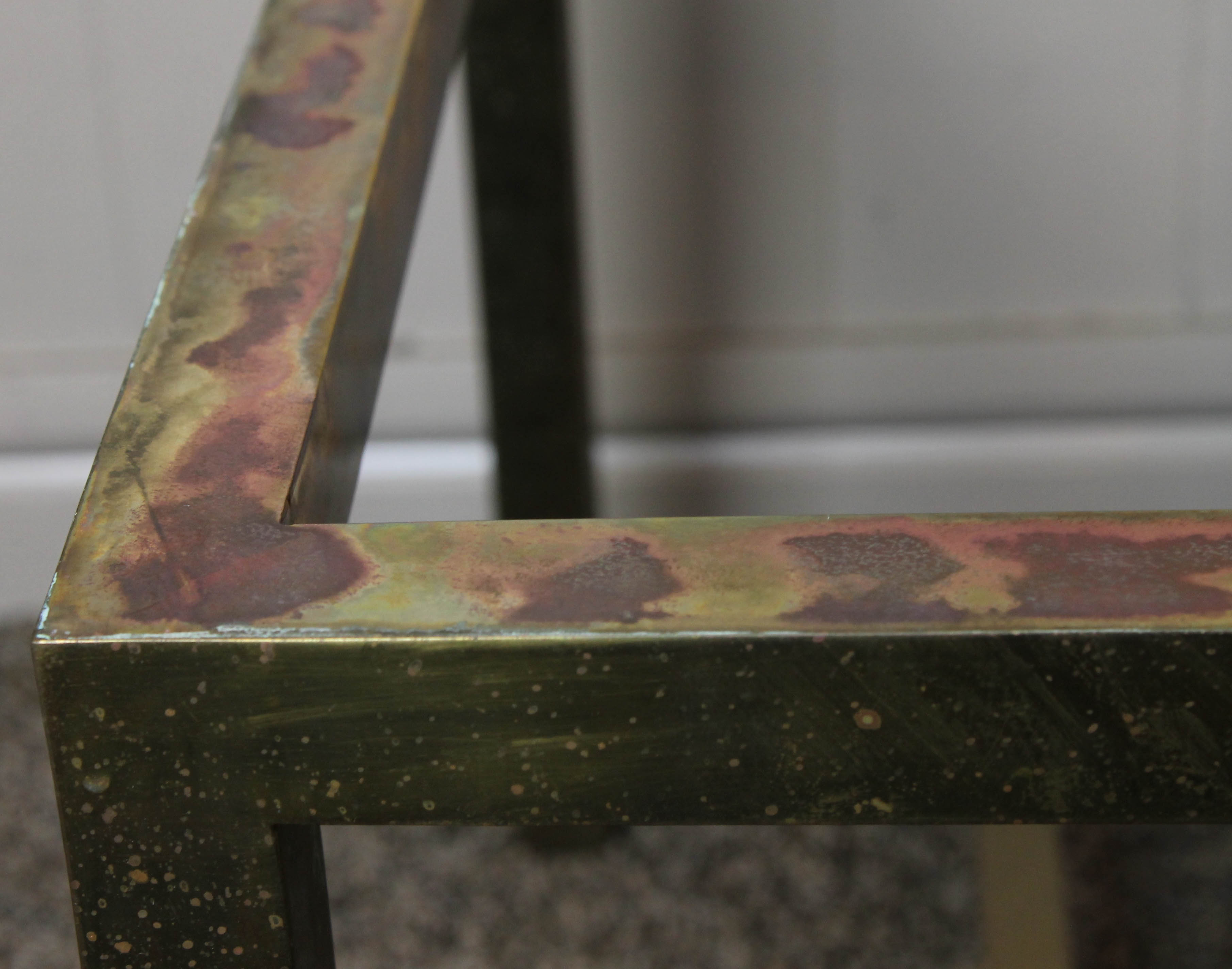 Vintage Storage Chest on Brass Stand