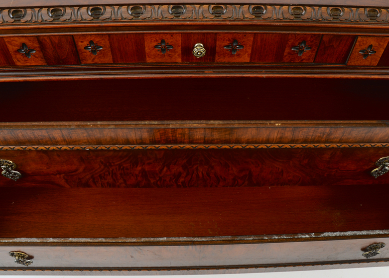 Walnut Carved Dresser by Blackhawk