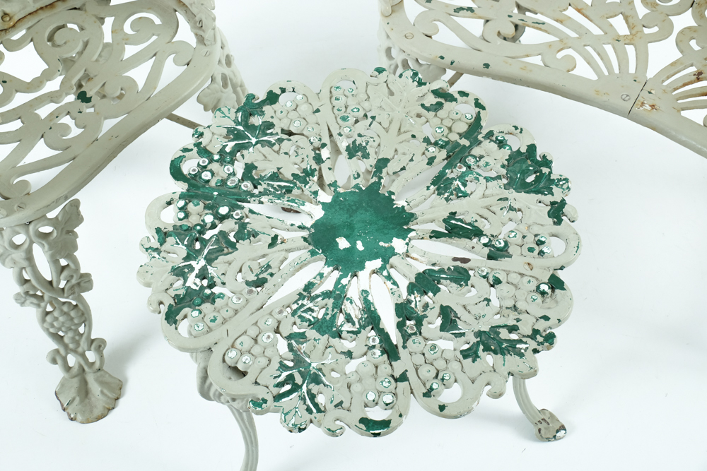 Vintage Cast Iron Patio Furniture Set