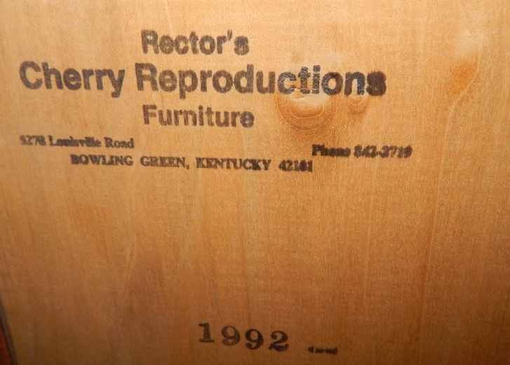 Vintage Solid Cherry Wood Cabinet