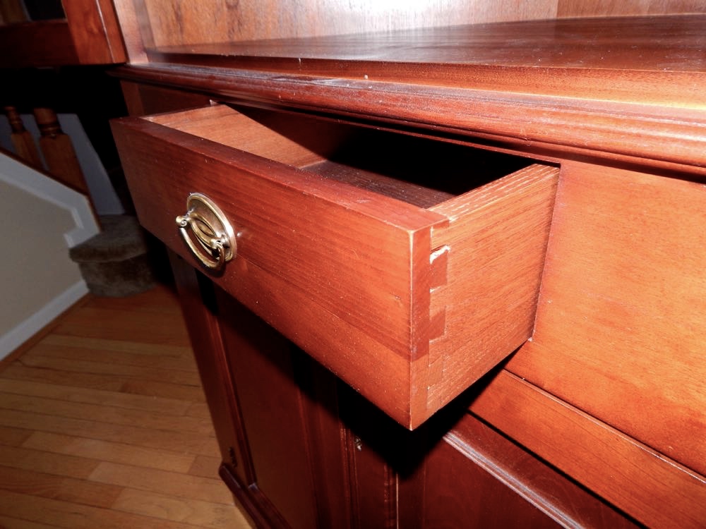Vintage Solid Cherry Wood Cabinet