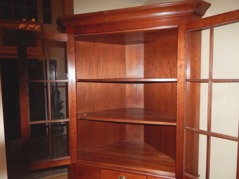 Vintage Solid Cherry Wood Cabinet