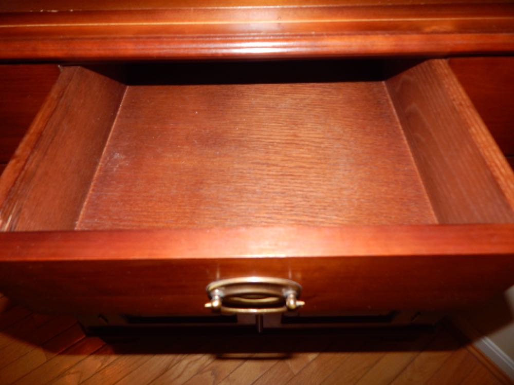 Vintage Solid Cherry Wood Cabinet