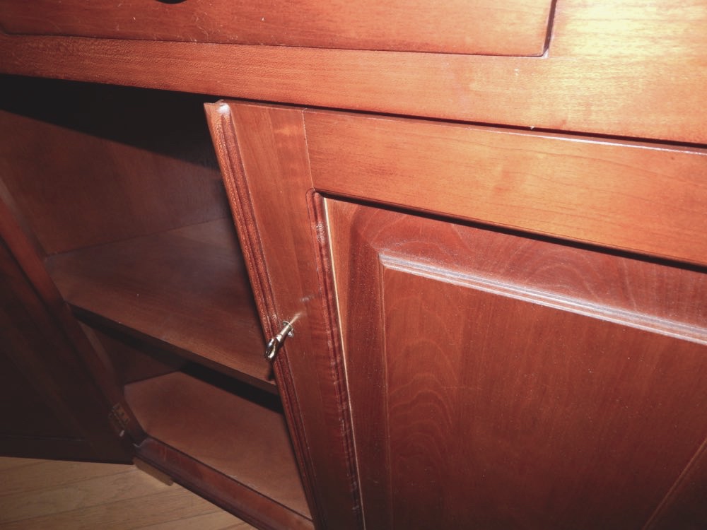 Vintage Solid Cherry Wood Cabinet