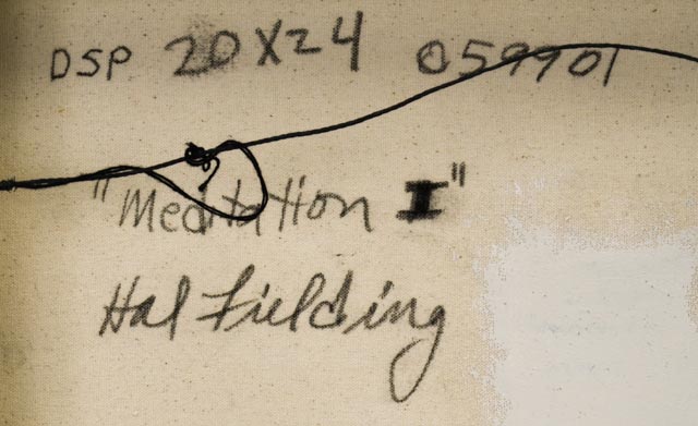 Original Hal Fielding Acrylic on Canvas Abstract Painting