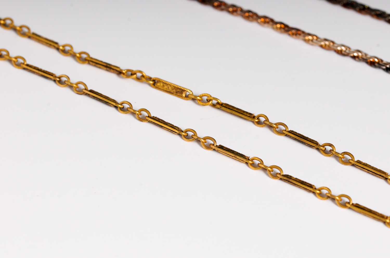 Two Gold Toned Necklaces