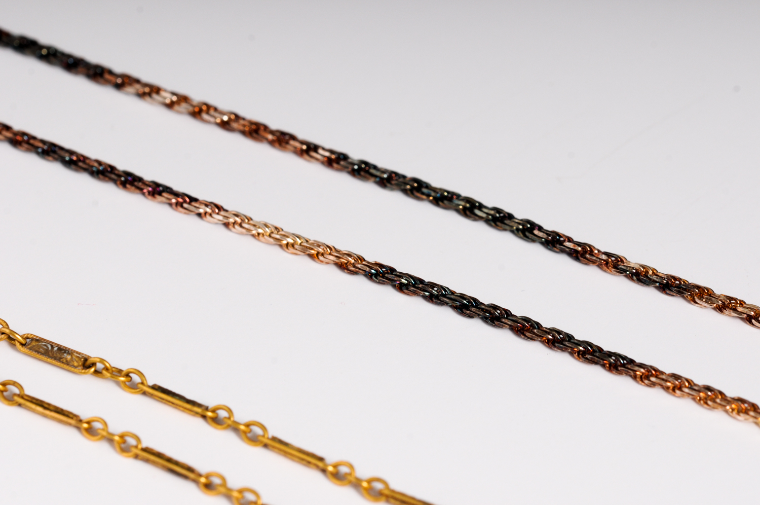 Two Gold Toned Necklaces