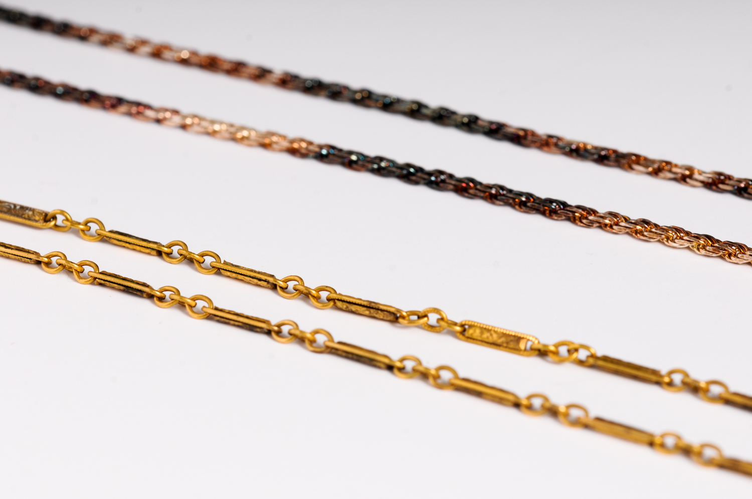Two Gold Toned Necklaces