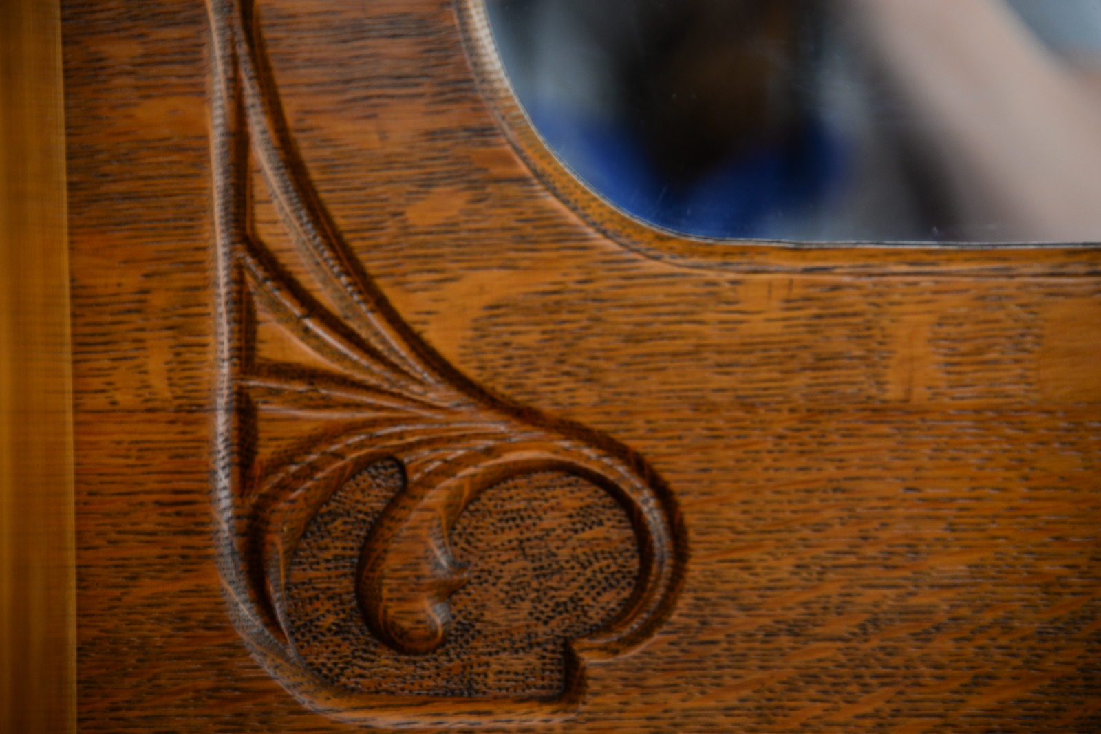 Antique Oak Side by Side Secretary Bookcase
