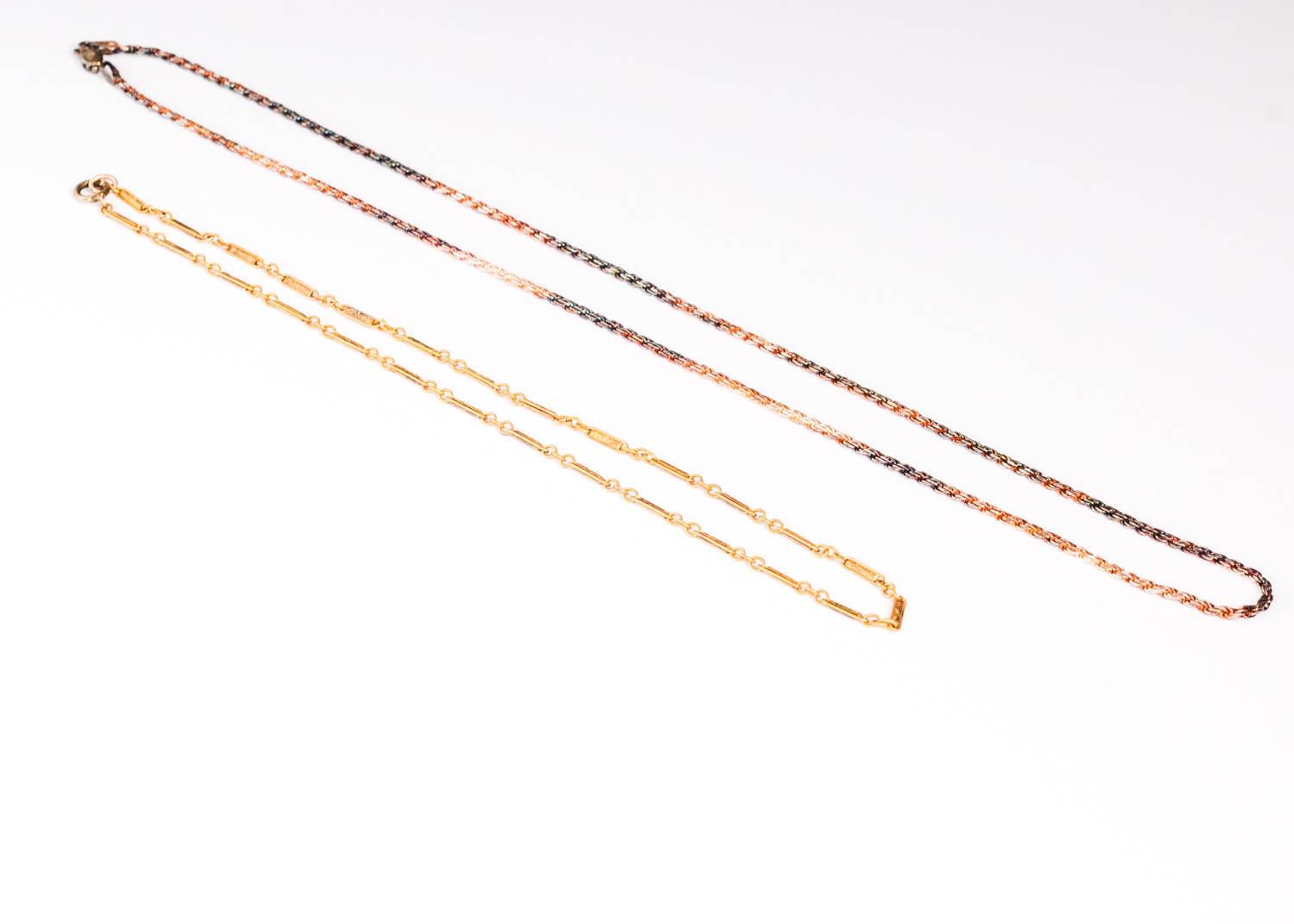 14k and 18k Gold Necklaces and Bracelet