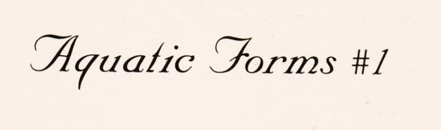 Shirley Mason "Aquatic Forms # 1" L/E Offset Lithograph