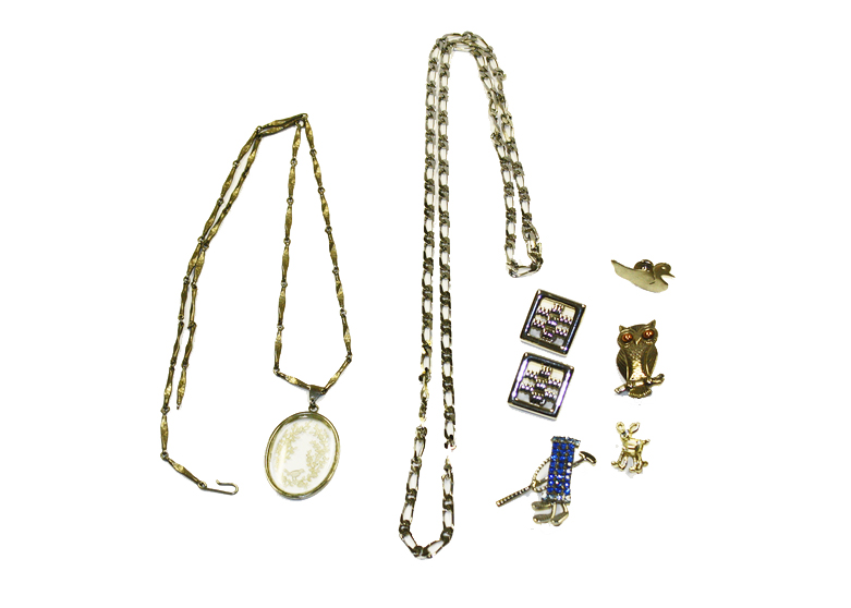 Assortment of Silver Toned Jewelry