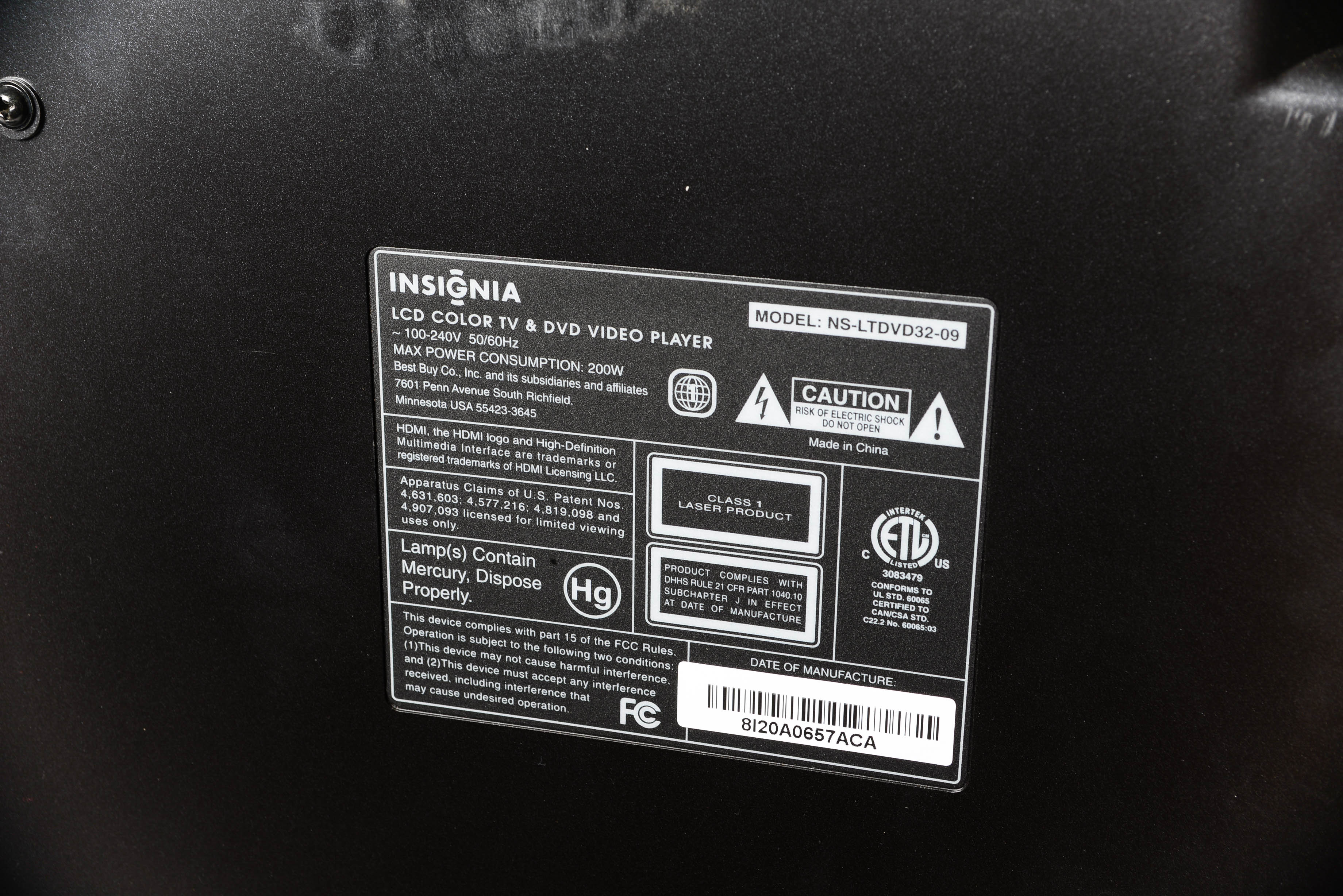 Insignia 32" LCD Television