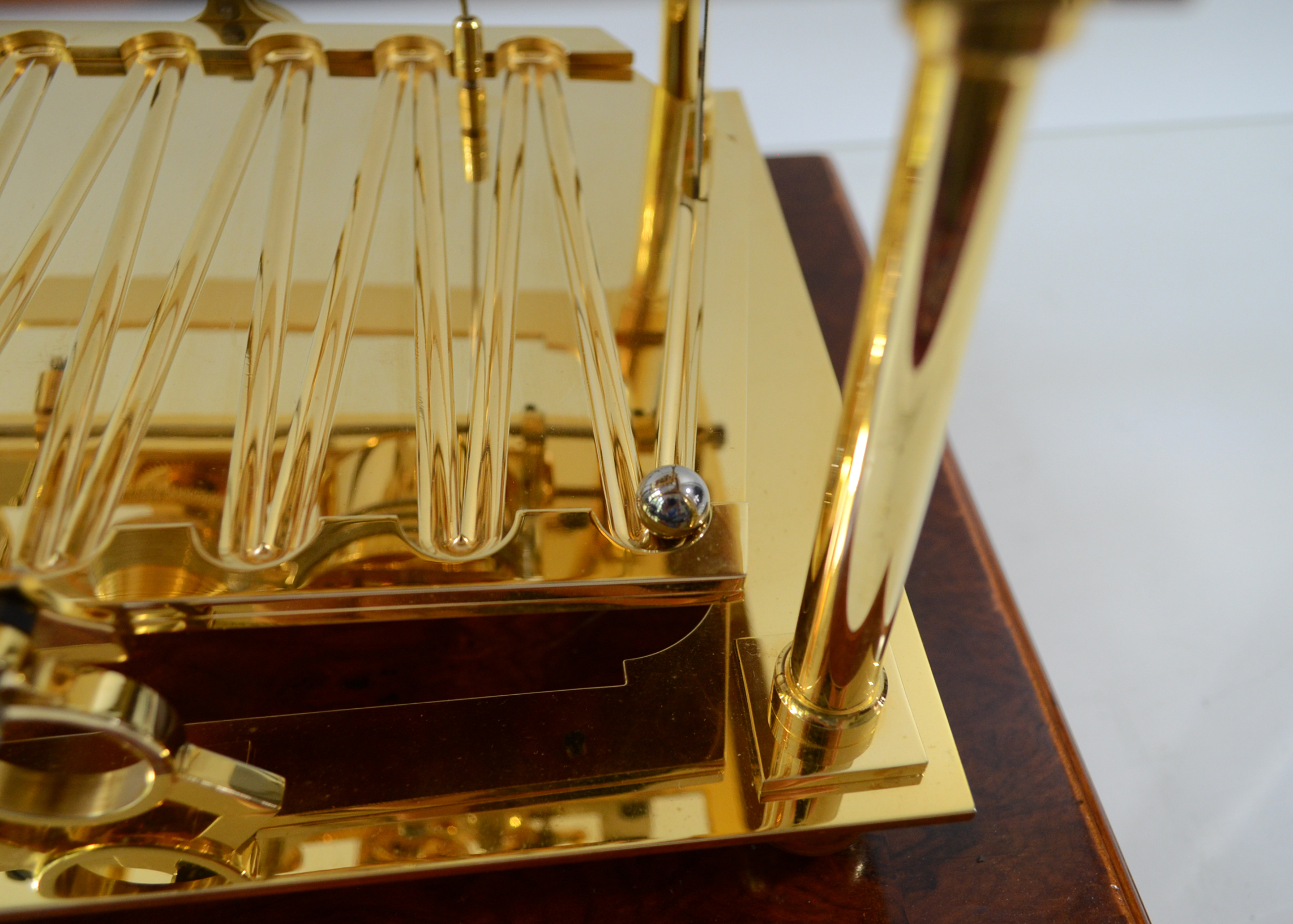 Gold Plated Congreve Rolling Ball Clock