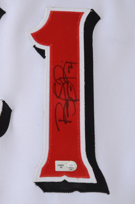 2008 Brandon Phillips Signed "Nuxhall"  Jersey  COA