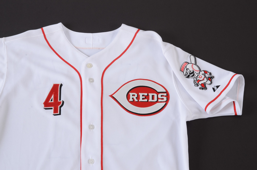 2008 Brandon Phillips Signed "Nuxhall"  Jersey  COA