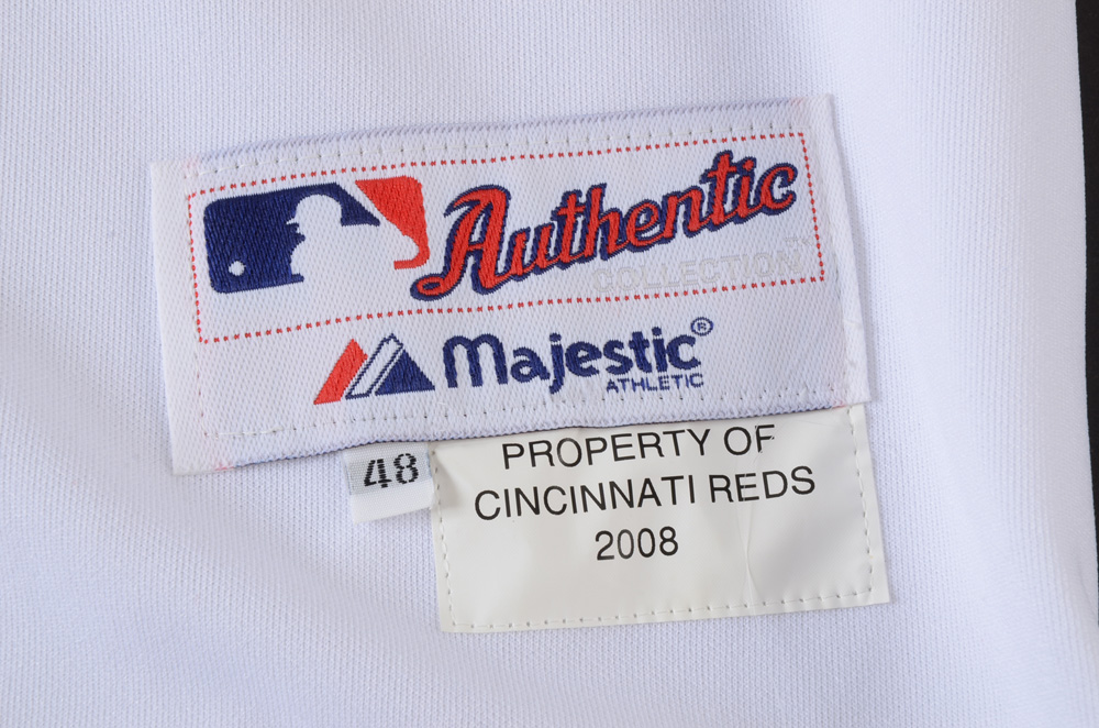 2008 Brandon Phillips Signed "Nuxhall"  Jersey  COA