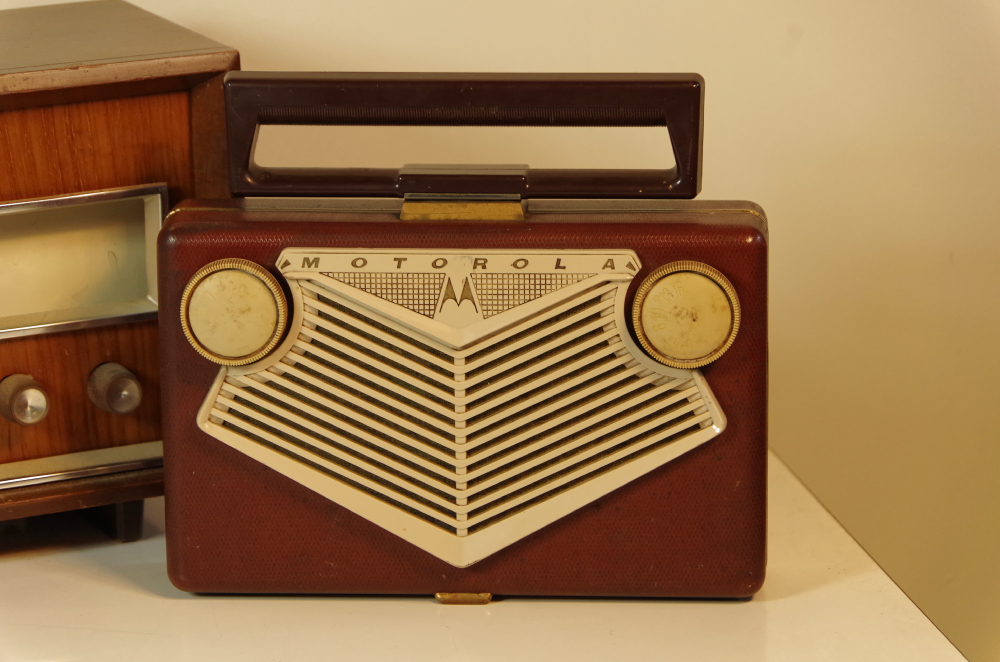 Vintage Motorola Suitcase Radio and Panasonic Radio