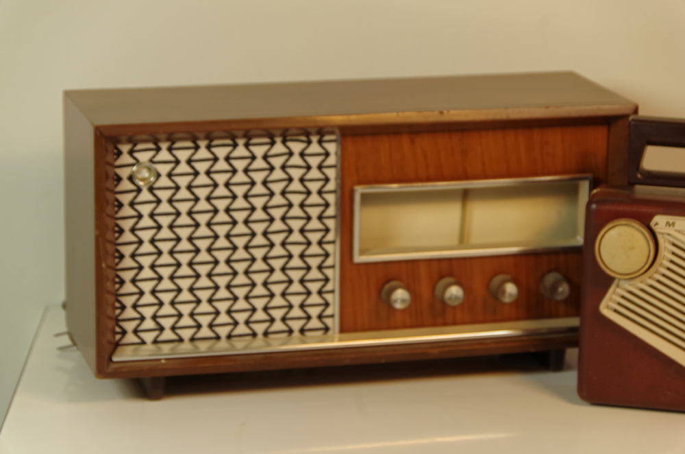 Vintage Motorola Suitcase Radio and Panasonic Radio