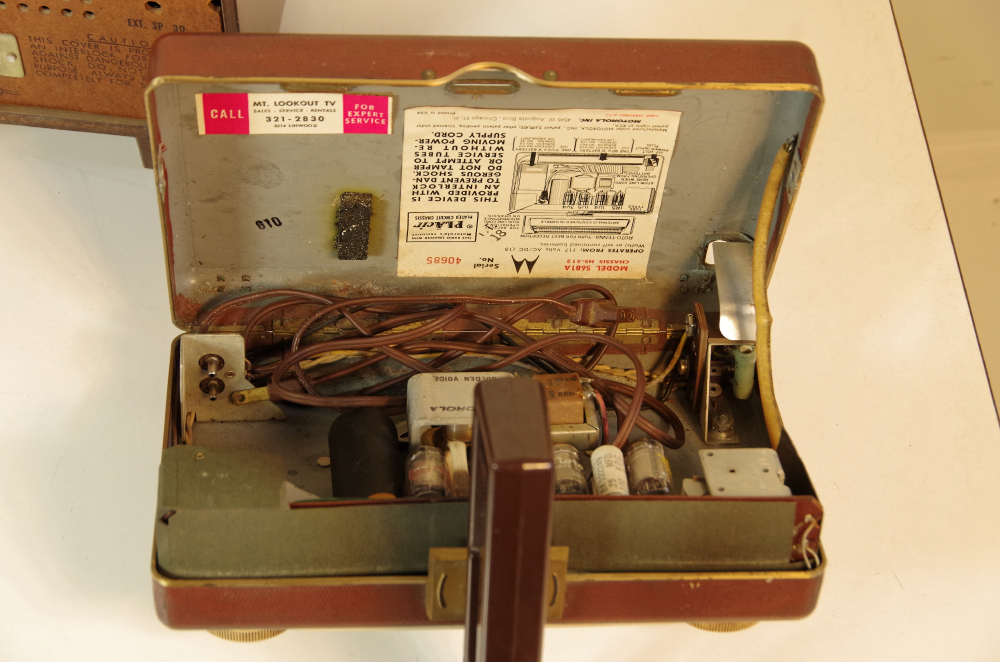 Vintage Motorola Suitcase Radio and Panasonic Radio