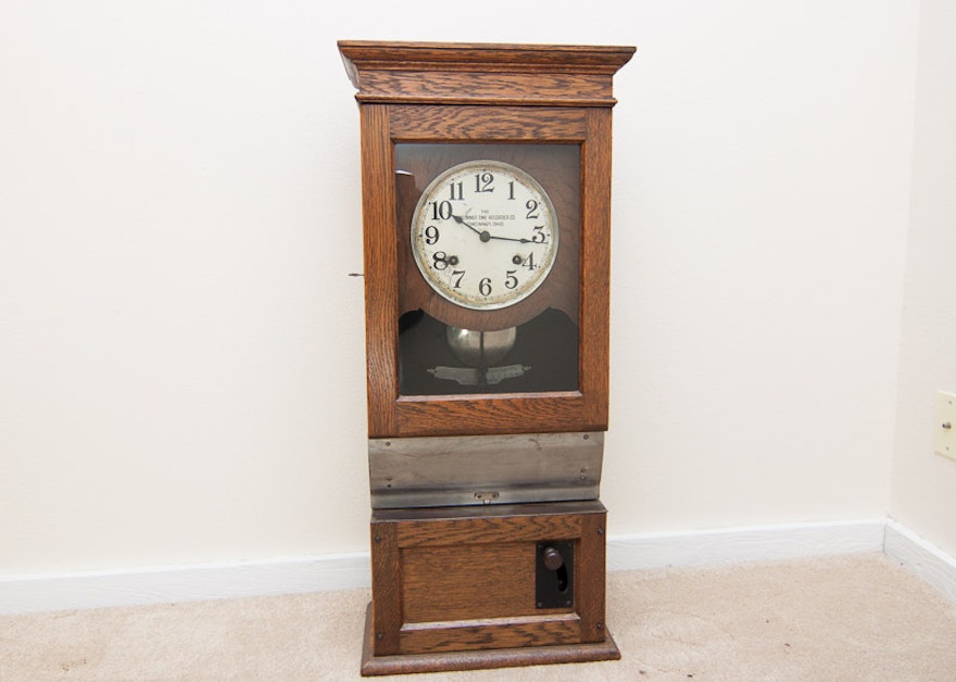 Vintage Cincinnati Time Recorder Company Time Clock