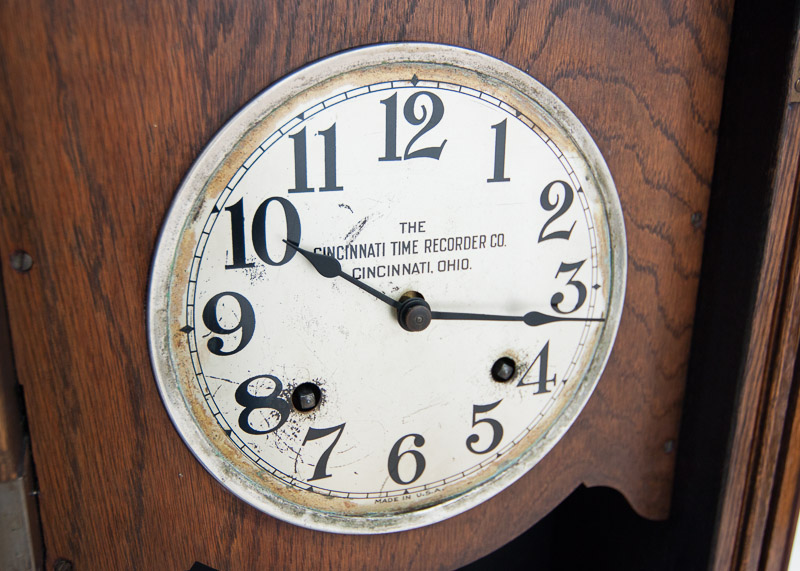 Vintage Cincinnati Time Recorder Company Time Clock