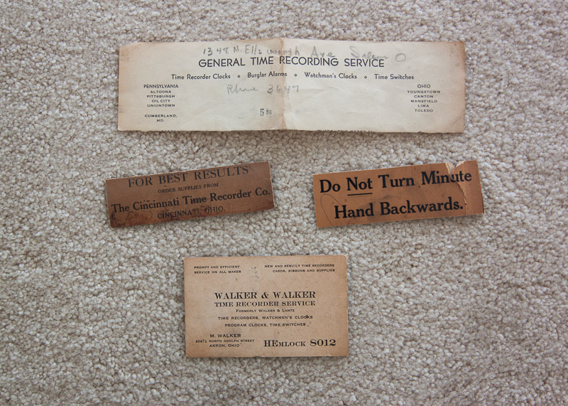 Vintage Cincinnati Time Recorder Company Time Clock