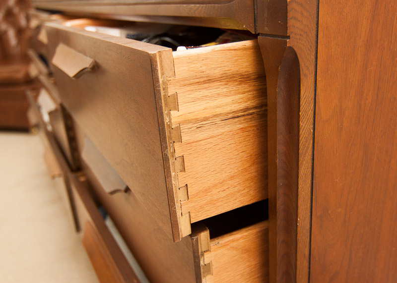 Vintage Bassett Furniture Dresser with Mirror