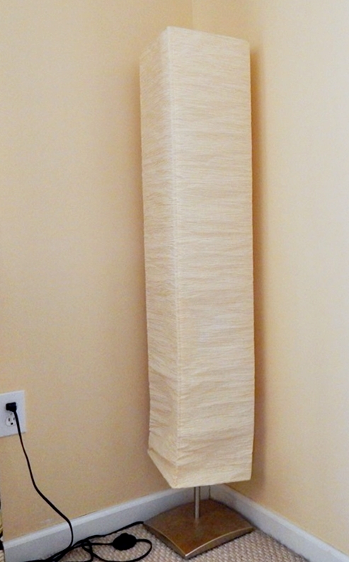 Modern Asian Style Tall Paper Floor Lamp