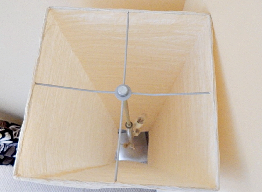 Modern Asian Style Tall Paper Floor Lamp