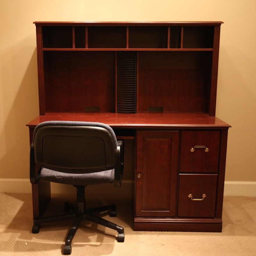 Computer Desk and Rolling Chair