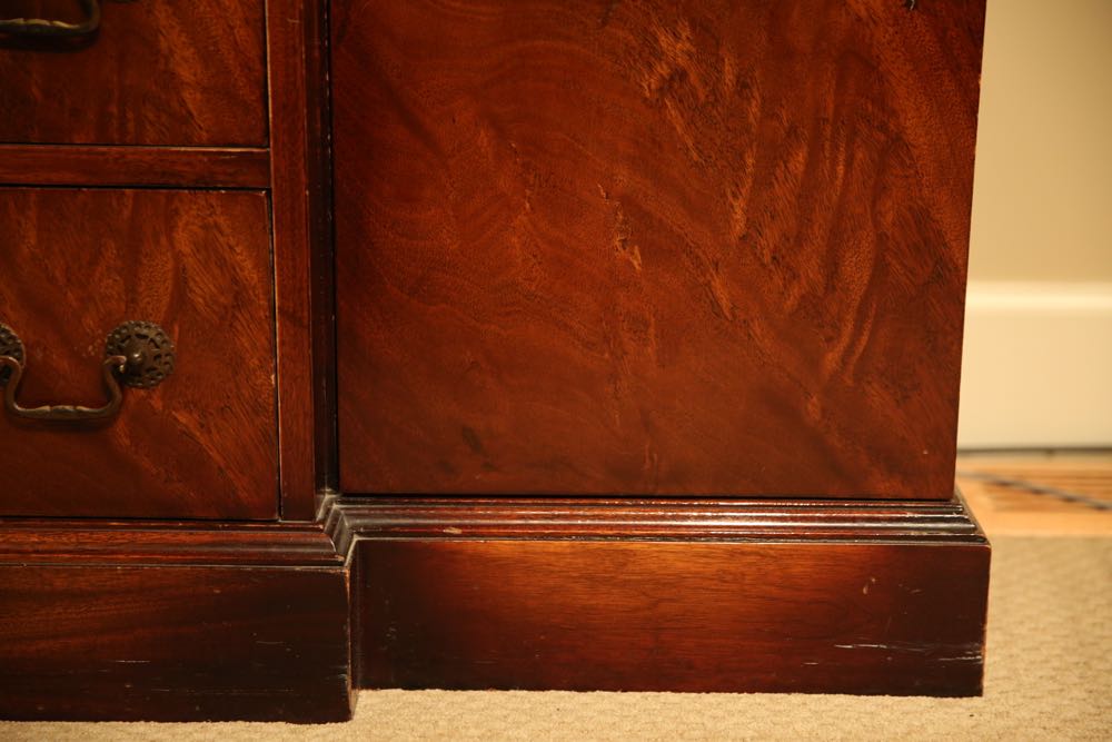 Genuine Mahogany Breakfront China Secretary