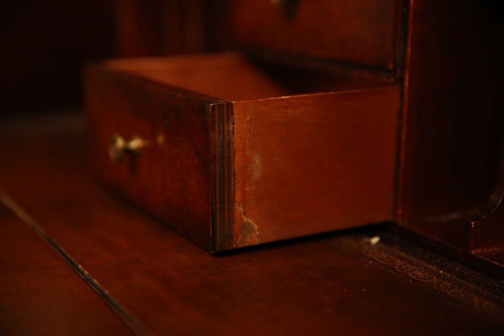 Genuine Mahogany Breakfront China Secretary